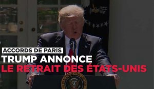 Trump annonce le retrait des Etats-Unis de l'accord de Paris