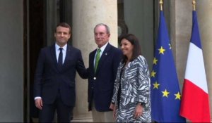 Climat: E. Macron reçoit M. Bloomberg et A. Hidalgo