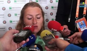 Roland-Garros 2017 - Kristina Mladenovic : "Je retiens énormément de positif, c'était mon 1er quart à Roland-Garros"