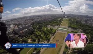 Le Mad Mag : Benoît saute en tyrolienne de la Tour Eiffel-12juin2017