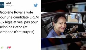 Ségolène Royal a voté pour une candidate En Marche aux législatives