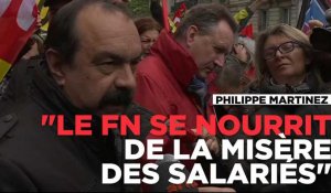 "Le FN se nourrit de la détresse et la misère des salariés" dénonce Philippe Martinez de la CGT