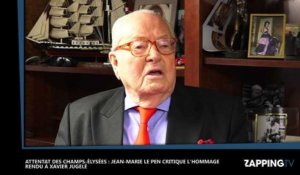 Jean-Marie Le Pen dérape sur l'hommage national à Xavier Jugelé (Vidéo)