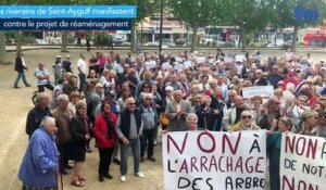 Saint-Aygulf : les riverains manifestent contre le projet de réaménagement de la Place de la poste