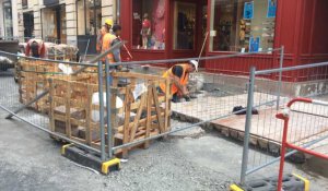 L'avancement des travaux de rénovation rue des Minimes 