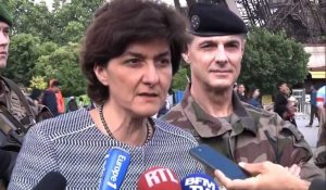 Paris : la ministre des Armées rend visite aux forces Sentinelle
