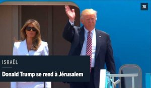 Donald est arrivé en Israël