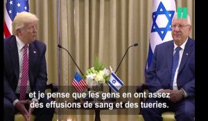 Donald Trump veut croire à la paix entre Israël et la Palestine