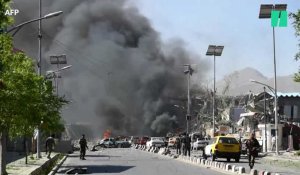 Les images de l'attentat au camion piégé à Kaboul