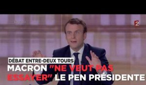 Débat : Le Pen veut devenir présidente, Macron "ne veut pas essayer"