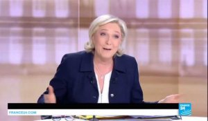 LE Débat - Marine Le Pen : "M. Macron est le candidat de la mondialisation sauvage"