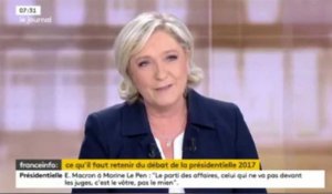 Le débat - Marine Le Pen : Jean-Marie Le Pen critique la prestation de sa fille (vidéo)