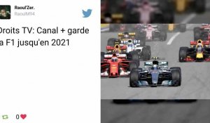 Canal + conserve la Formule 1 jusqu'en 2020