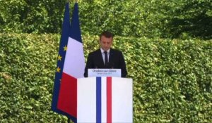 Macron au 73e anniversaire du massacre d'Oradour-sur-Glane