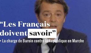 "CSG, fonctionnaires : les Français doivent savoir" : l'attaque de Baroin contre Macron