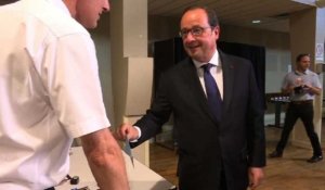 Législatives : François Hollande a voté à Tulle