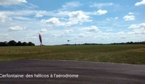 Cerfontaine: 5 hélicos font escale à l'aérodrome
