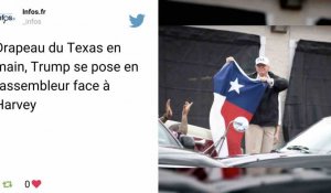 Tempête Harvey : la drôle de visite de Trump au Texas