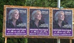Rentrée politique de Marine Le Pen à Brachay (Haute-Marne)