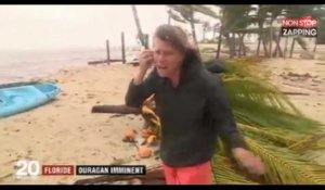 Ouragan Irma : une journaliste de France 2 affronte la tempête (vidéo)