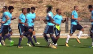 L'entrainement des olympiens avant match OM - Konyaspor