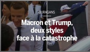 Macron et Trump, deux styles face à la catastrophe