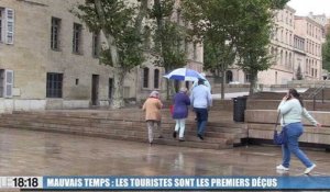 Les touristes sont les premiers déçus par le mauvais temps