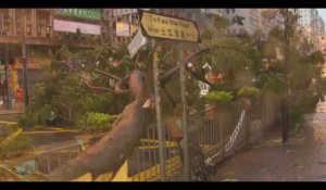 Hong-Kong et Macao dévastées par une tempête, 62 blessés recensés (vidéo)