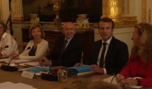 Rentrée de l'Élysée: "ne jamais céder aux Cassandre" (Macron)