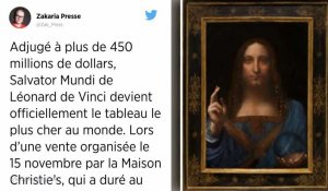 « Salvator Mundi », de Léonard de Vinci, devient la peinture la plus chère au monde.