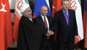 Syrie: Poutine réunit Erdogan et Rohani