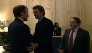 Macron reçoit les maires à l'Elysée