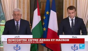 REPLAY - Déclaration conjointe de Mahmoud Abbas et Emmanuel Macron à l''Elysée