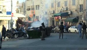 Des Palestiniens manifestent contre Trump à Jérusalem