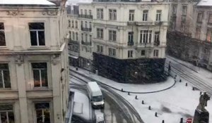 Bruxelles sous la neige (11 décembre 2017)