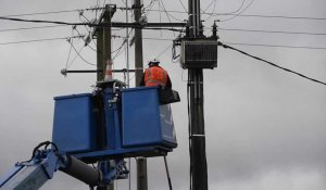 Coupure d' électricité en Vendée après le passage de la tempête Ana