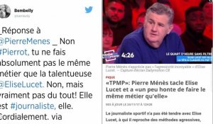 «TPMP»: Pierre Ménès tacle Elise Lucet et a «un peu honte de faire le même métier qu'elle» !