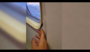 Un passager d'un avion remarque que le hublot se détache (vidéo)