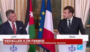 REPLAY - Le roi de Jordanie Abdallah II reçu à l''Élysée par Emmanuel Macron
