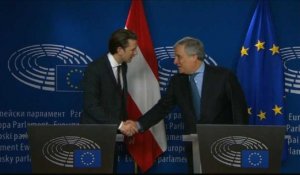 Le nouveau chancelier autrichien Kurz en visite à Bruxelles