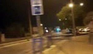 Marseille : un camion benne se renverse sur la chaussée