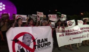 Philippines: manifestations anti-Trump à Manille