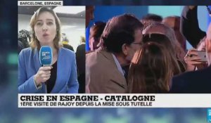 Visite de Mariano Rajoy en Catalogne : l'analyse de notre correspondante Mélina Huet