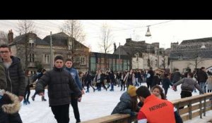 La place Ernest-Bréant a fait patinoire comble cet après-midi du samedi 2 décembre 