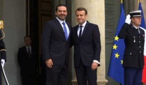 Saad Hariri reçu par Emmanuel Macron à l'Elysée