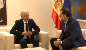 Madrid: Rajoy reçoit l'ancien maire de Caracas Ledezma, en exil