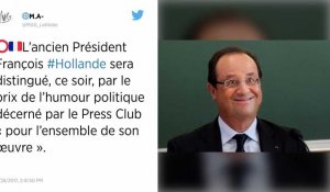 François Hollande remporte le prix de l'humour politique 2017
