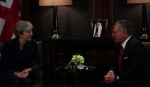 Theresa May rencontre le roi de Jordanie
