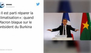 « Il est parti réparer la climatisation » : quand Macron blague sur le président du Burkina