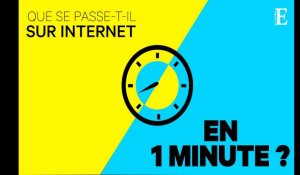 Que se passe-t-il sur internet en une minute ?